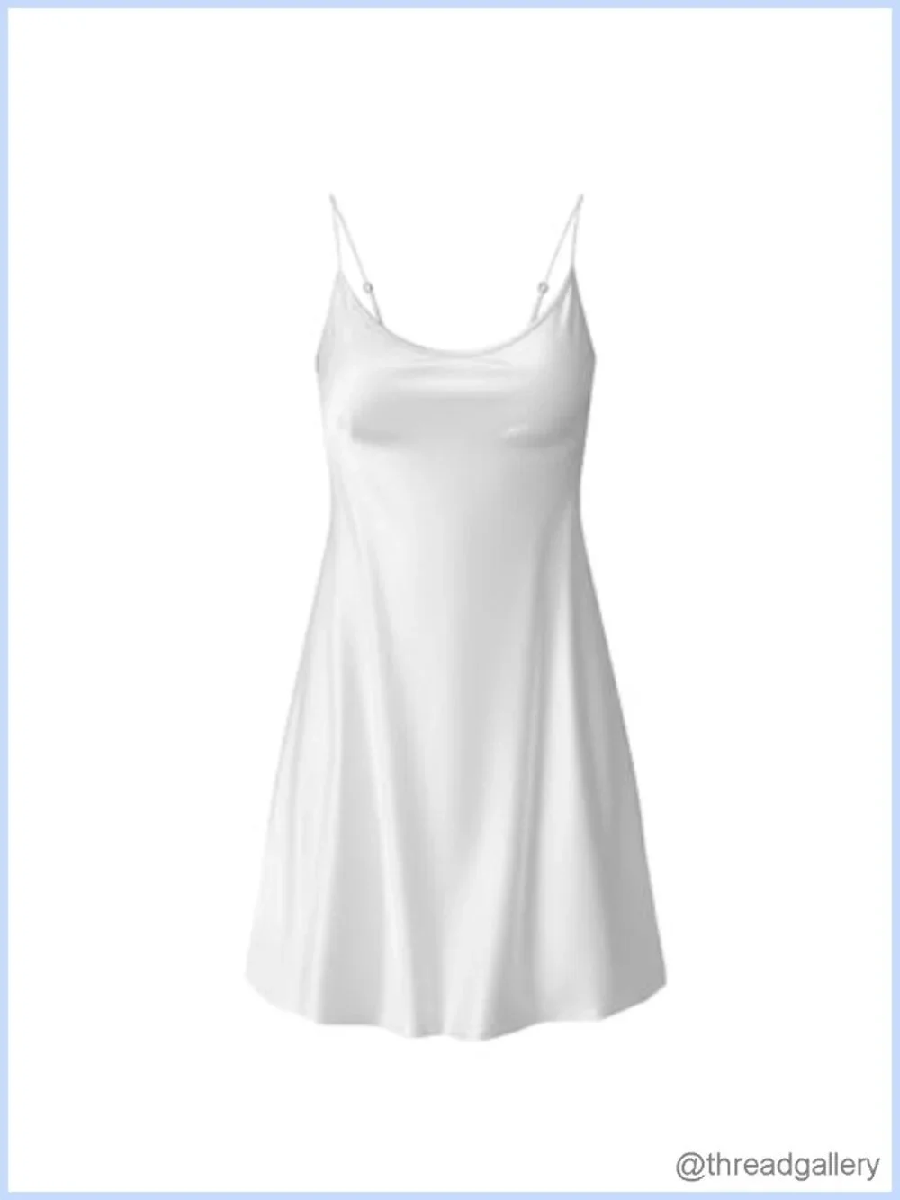 Satin Slip Nightgown Sleeveless Sleep Dress Lingerie Spaghetti Strap